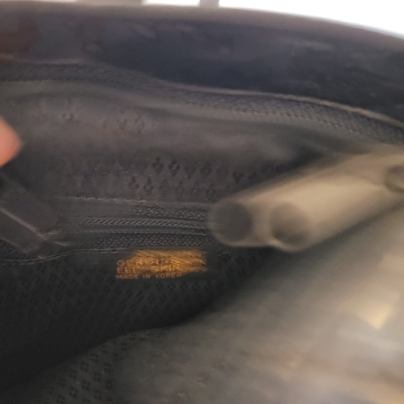 Vintage Women's Blue Genuine Eel Skin Handbag Purse - Picture 8 of 11